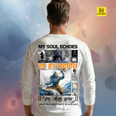 Soul Echoes-Lord Shiva-White-Men's Full Sleeve T-Shirt