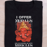 "Modaks & Miracles Bappa Tee" - Unisex Classic Crew Black T-Shirt