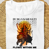 Maa Durga's Devotee- Durga's Shakti Limited Edition Light Shades -T-Shirt