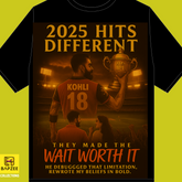 “Years of belief. One moment of glory. 2025 Hits Different — Wear the Wait.” 🔥 #KingEdition #StreetwearDrop