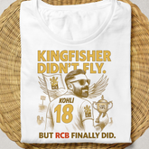 #RCB Exclusive T Shirts - Limited Edition. #Kingfisher+RCB-TuneIn - White