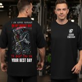 “WORST DAY WARRIOR – Premium Oversized T-shirt”- Limited Edition.
