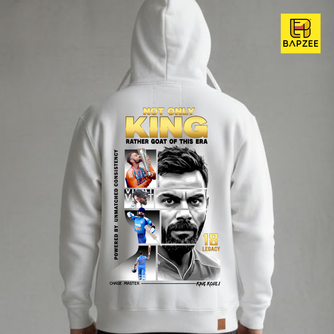 King Kohli Legacy 18-Unisexx Oversized Hoodie Limited Edition
