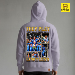 "Royal Aura" Indian Women's Cricket Team-Oversized Hoodie | BapZee Originals-Unisex Oversized Hoodie