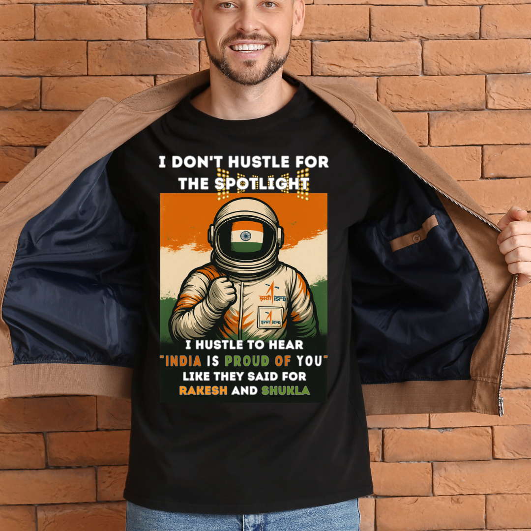 Space Enthusiast Collection- Choosing Right HeroS - Rakesh Sharma & Subhanshu Shukla Tribute - Limited Edition Tee