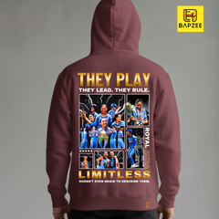 "Royal Aura" Indian Women's Cricket Team-Oversized Hoodie | BapZee Originals-Unisexx Oversized Hoodie