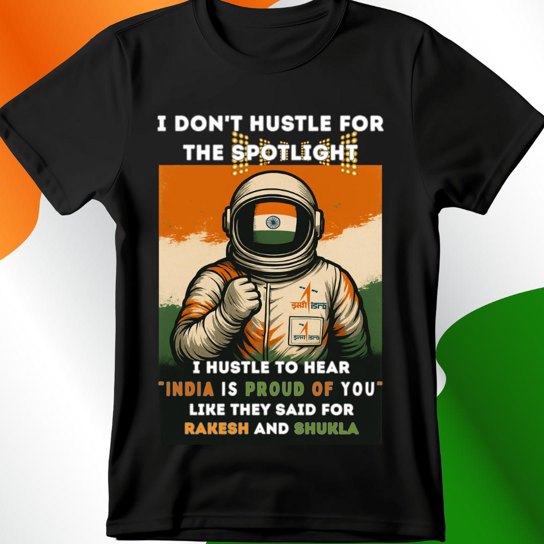 Space Enthusiast Collection- Choosing Right HeroS - Rakesh Sharma & Subhanshu Shukla Tribute - Limited Edition Tee