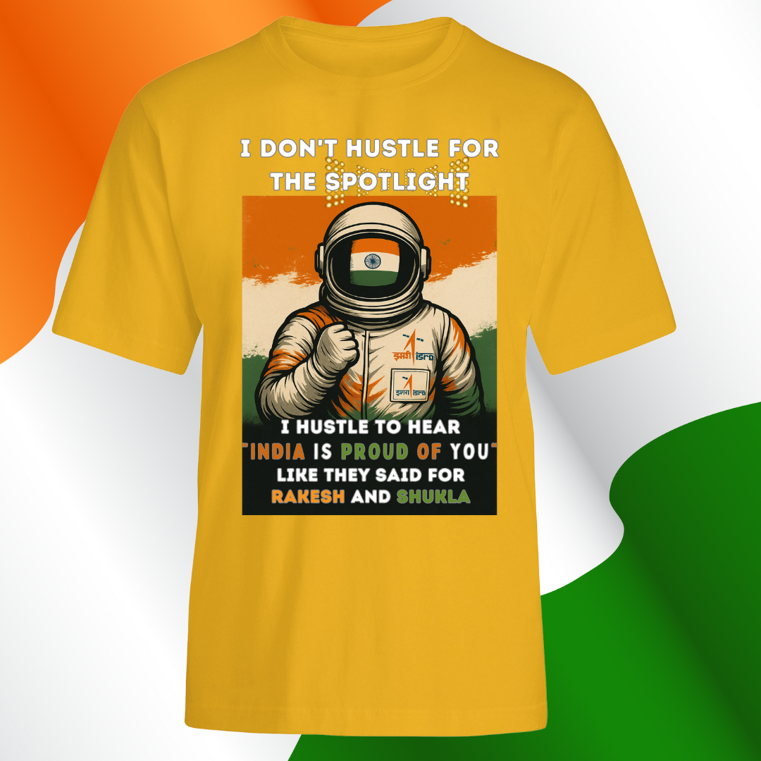 Space Enthusiast Collection- Choosing Right HeroS - Rakesh Sharma & Subhanshu Shukla Tribute - Limited Edition Tee
