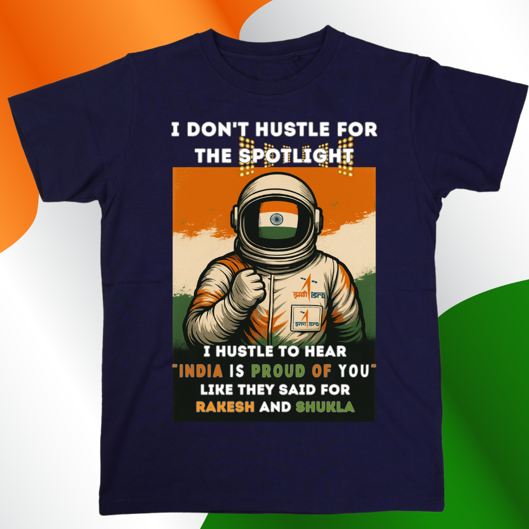 Space Enthusiast Collection- Choosing Right HeroS - Rakesh Sharma & Subhanshu Shukla Tribute - Limited Edition Tee