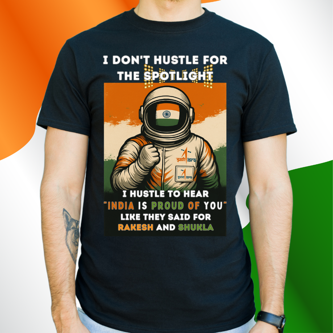 Space Enthusiast Collection- Choosing Right HeroS - Rakesh Sharma & Subhanshu Shukla Tribute - Limited Edition Tee