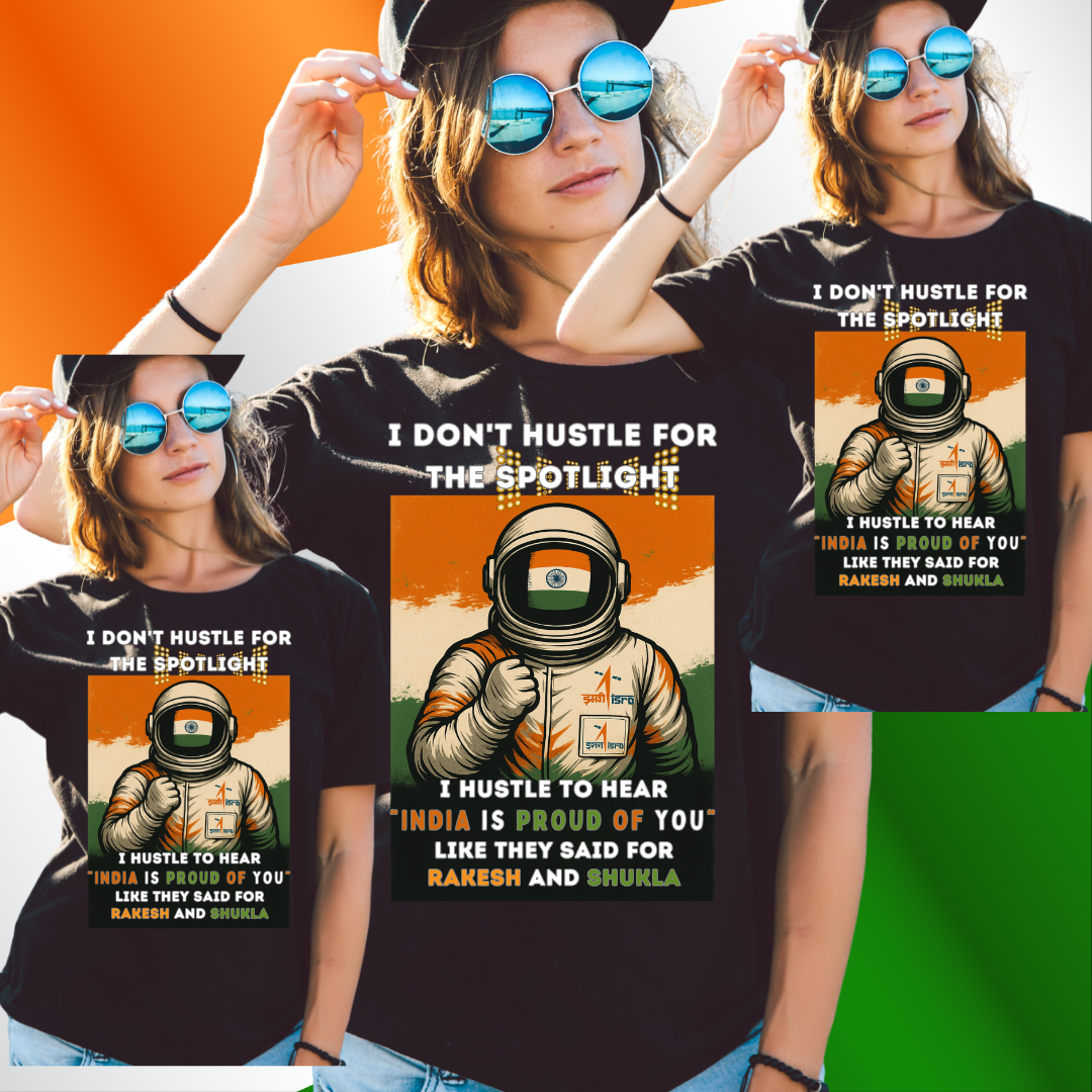 Space Enthusiast Collection- Choosing Right HeroS - Rakesh Sharma & Subhanshu Shukla Tribute - Limited Edition Tee