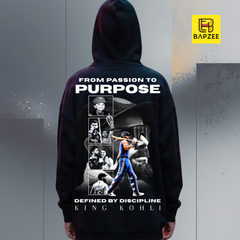 Kohli Redefined- Passion to Purpose-Unisex Oversized Hoodie Limited Edition
