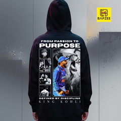 Kohli Redefined Passion to Purpose- Unisexx Oversized Hoodie