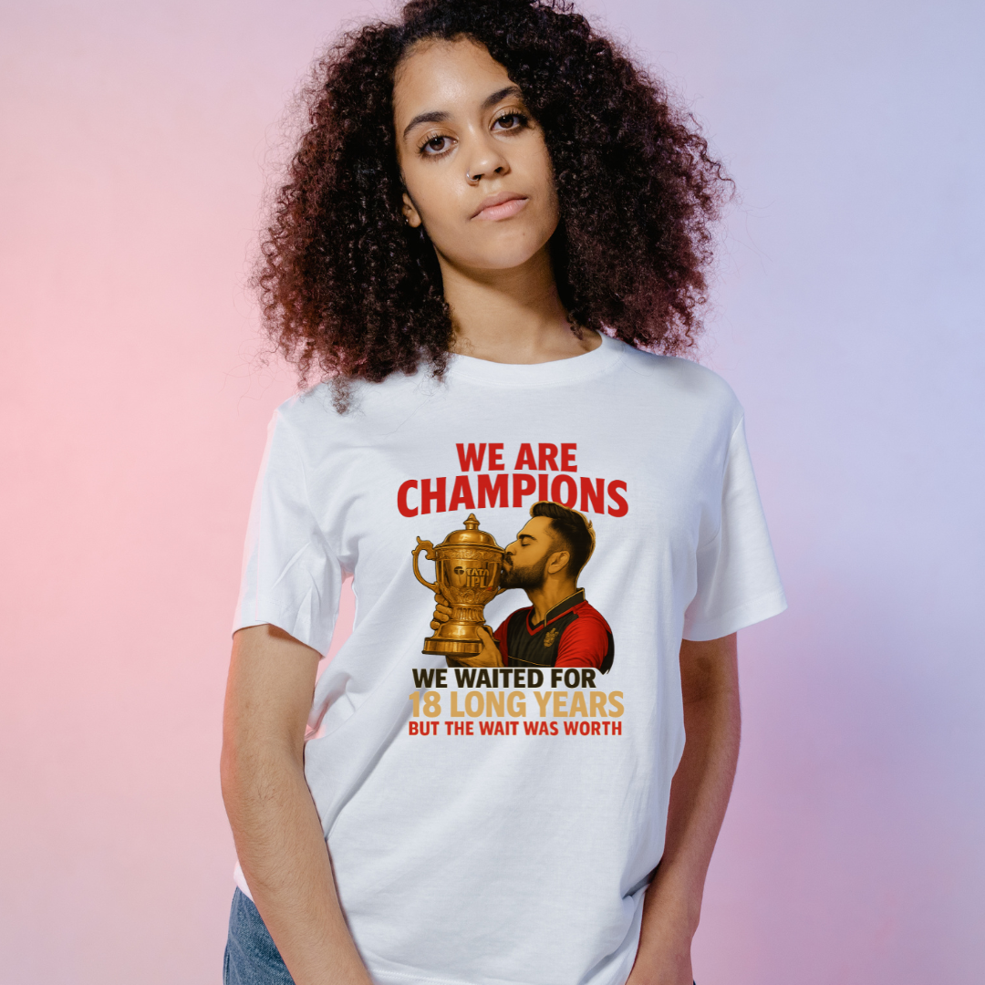 RCB- We are Champions Limited Edition. -- Tribute to all RCB/ KingKohli Fans.