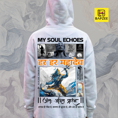 Soul Echoes-Har Har Mahadev- Lord Shiva-Unisexx Oversized Hoodie