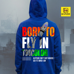 Republic Day Special-Born to Fly- Indian Flag Tricolor-Premium Unisex Hoodie
