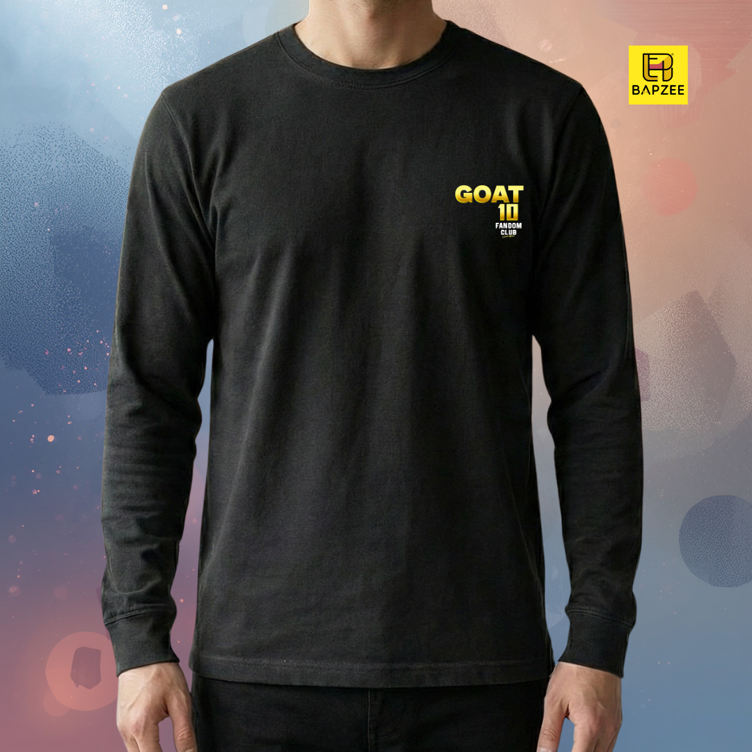 Goat 10-Messi Edition-Men's Full Sleeve T-Shirt