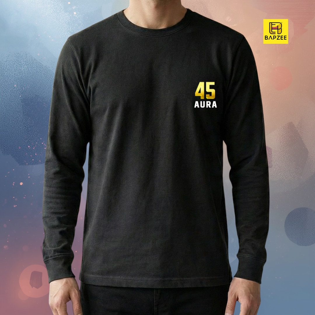 45 Aura- Rohit Sharma Edition-Men's Full Sleeve T-Shirt