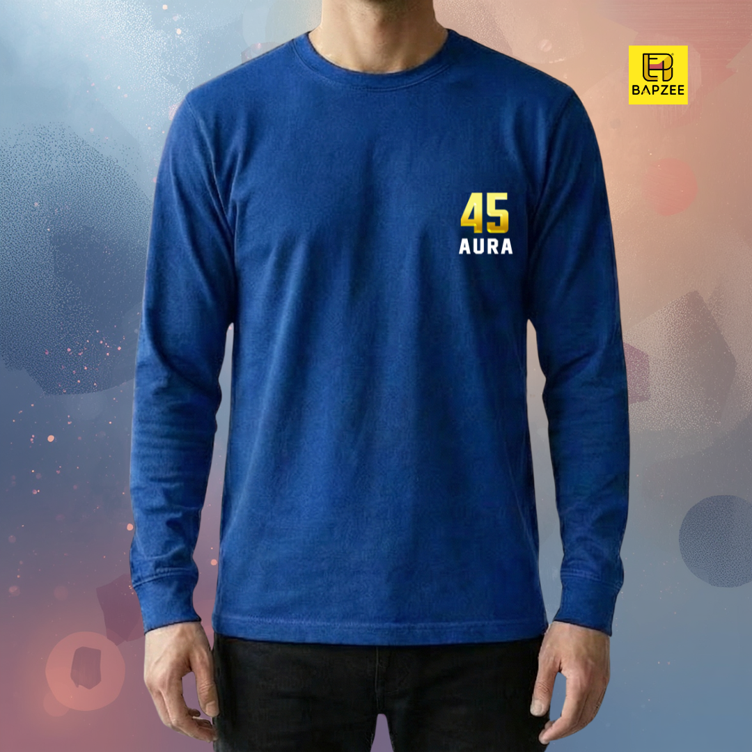 45 Aura- Rohit Sharma Edition-Men's Full Sleeve T-Shirt