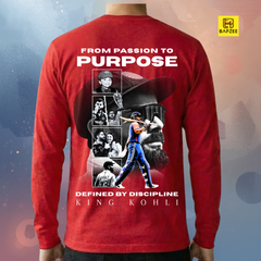 Passion to Purpose-Kohli Edition-Men's Full Sleeve T-Shirt