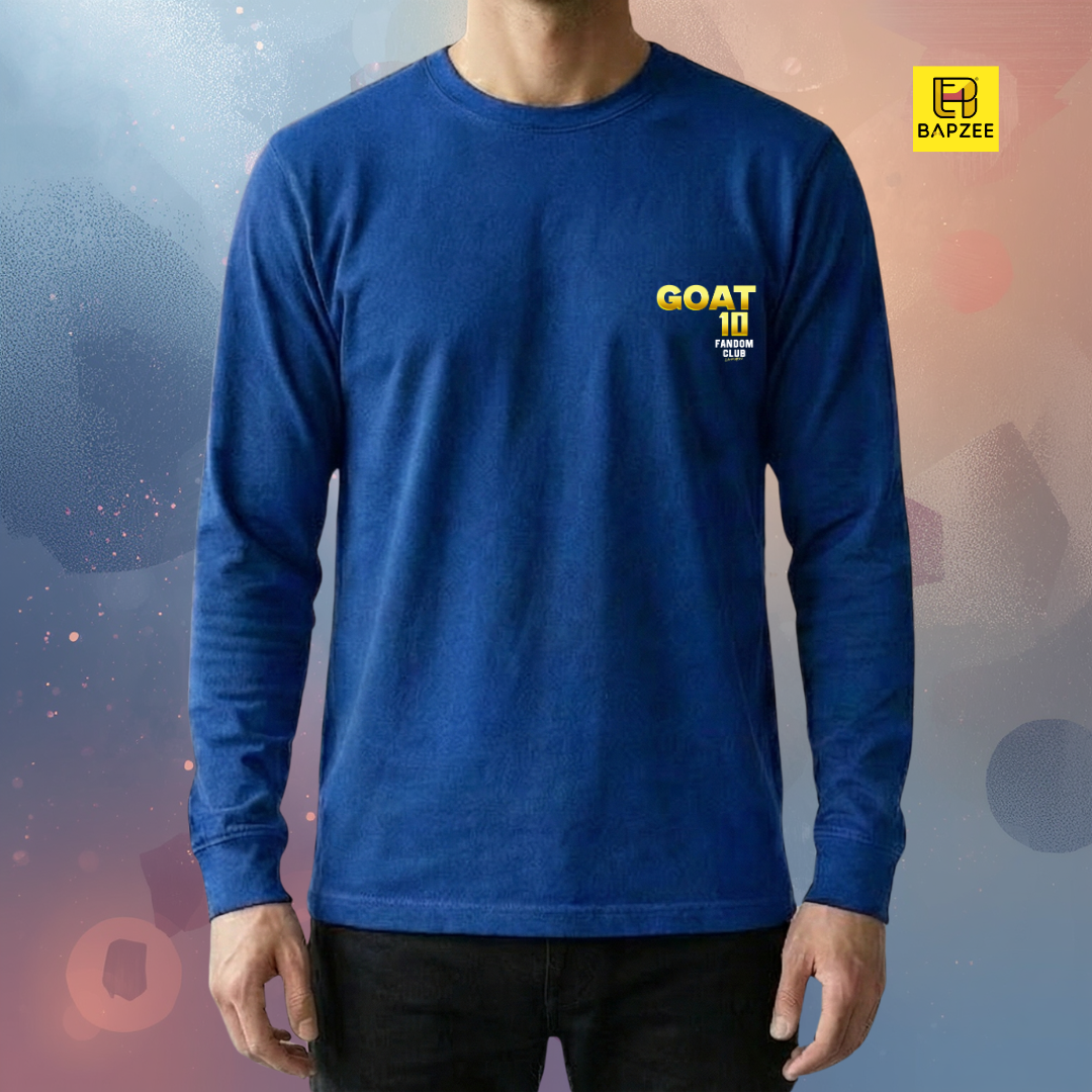 Goat 10-Messi Edition-Men's Full Sleeve T-Shirt