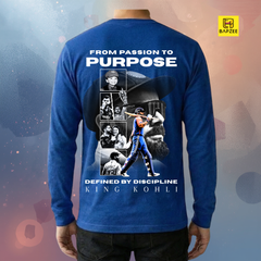 Passion to Purpose-Kohli Edition-Men's Full Sleeve T-Shirt