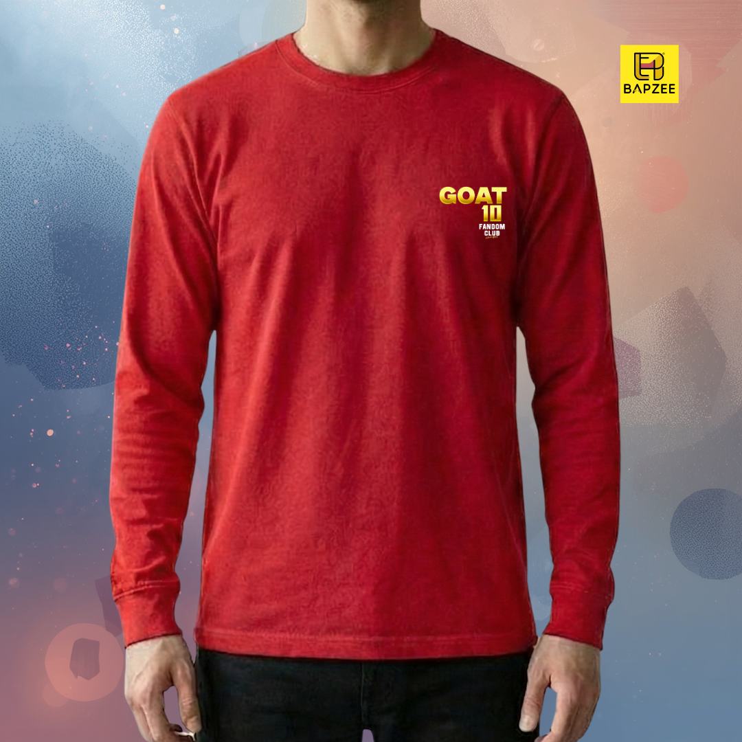 Goat 10-Messi Edition-Men's Full Sleeve T-Shirt