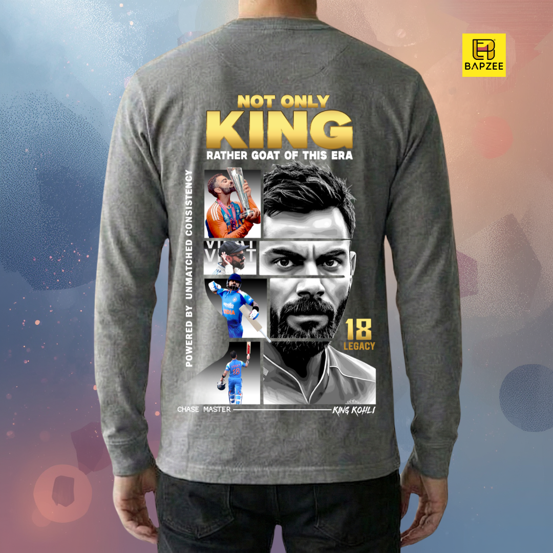 Legacy 18-King Kohli Edition-Men's Full Sleeve T-Shirt