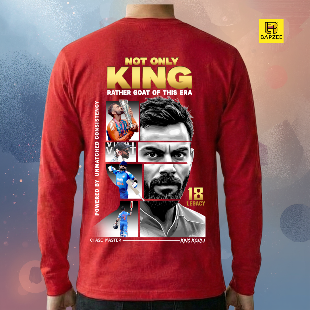 Legacy 18-King Kohli Edition-Men's Full Sleeve T-Shirt
