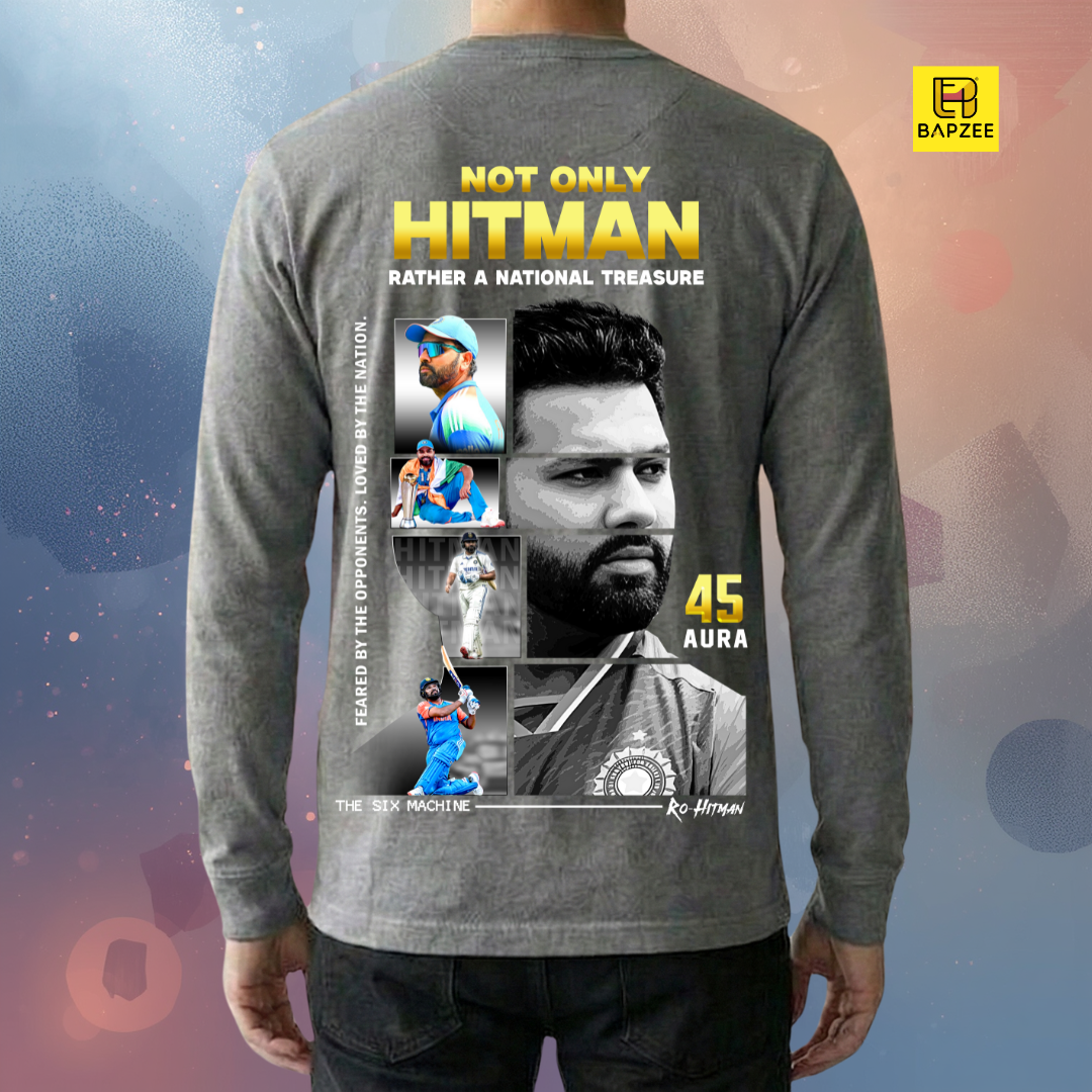 45 Aura- Rohit Sharma Edition-Men's Full Sleeve T-Shirt