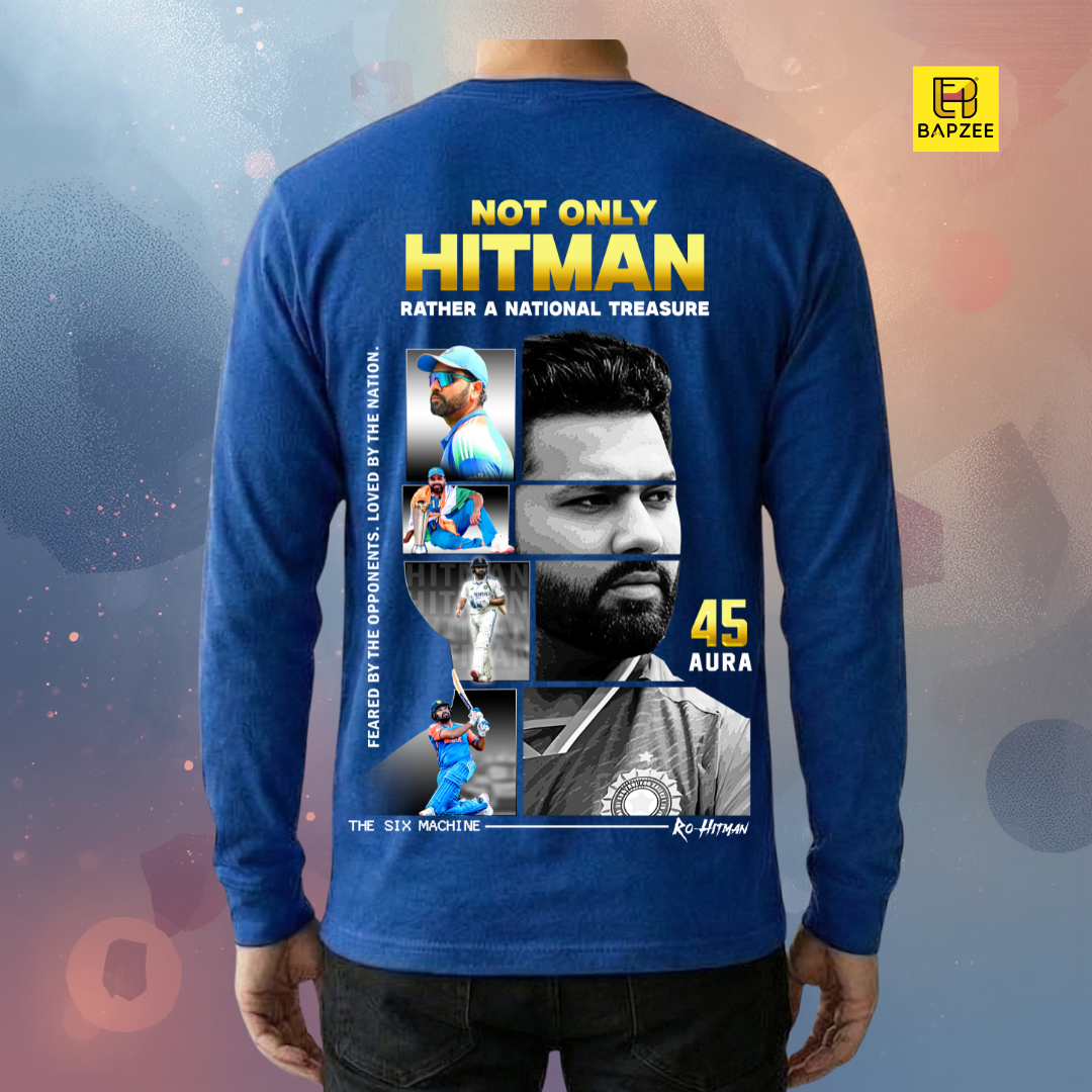 45 Aura- Rohit Sharma Edition-Men's Full Sleeve T-Shirt