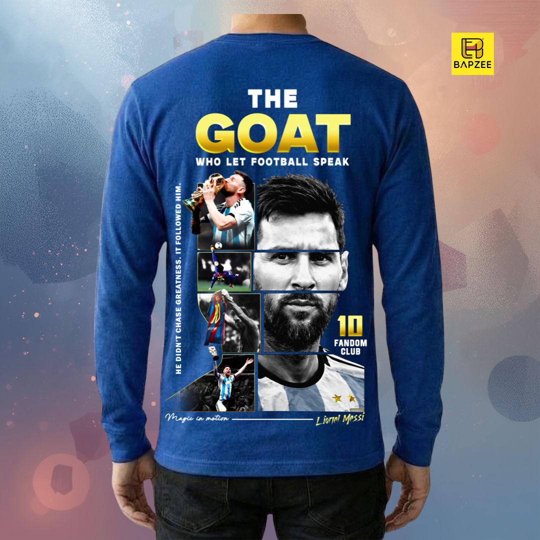 Goat 10-Messi Edition-Men's Full Sleeve T-Shirt
