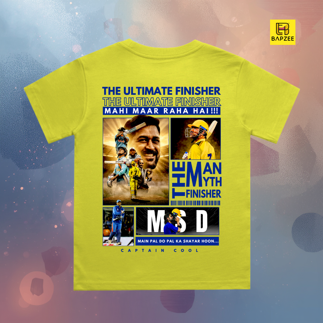 Dhoni Fan Edition IPL 2026 -Kids Crew Neck T-Shirt