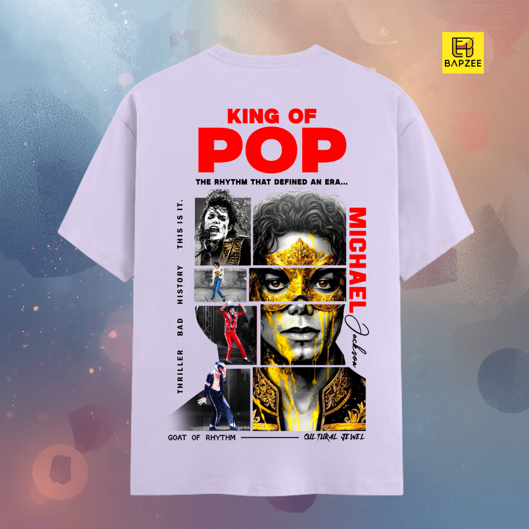 Michael Jackson-Light Shade-Back print-Unisex Classic Crew T-Shirt