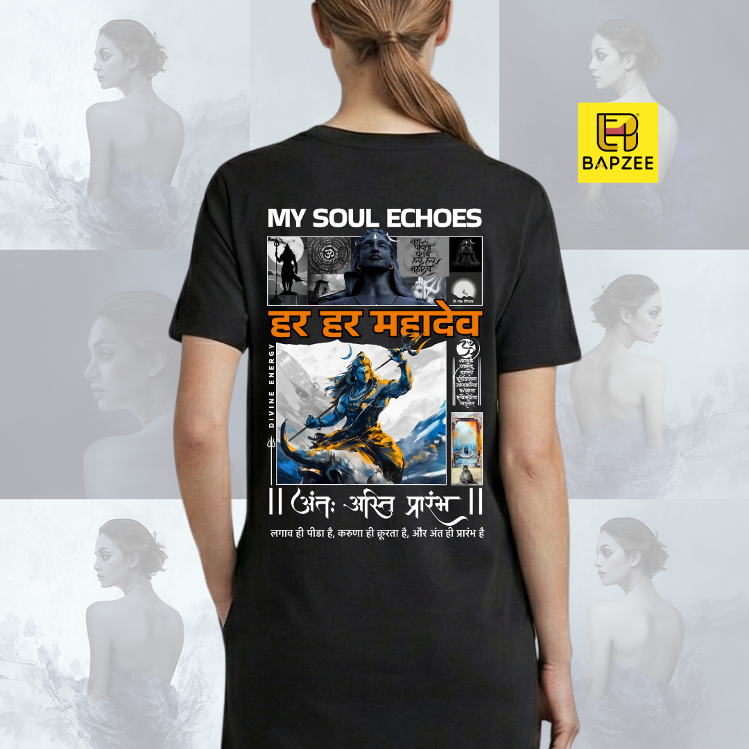 Soul Echoes-Lord Shiva Edition-T-Shirt Dress