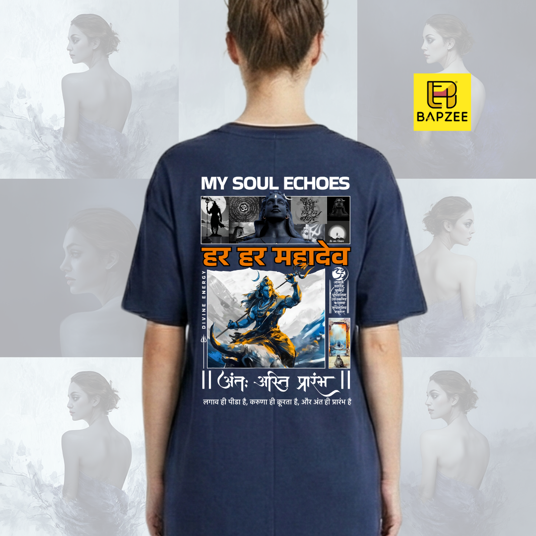 Soul Echoes-Lord Shiva Edition-T-Shirt Dress