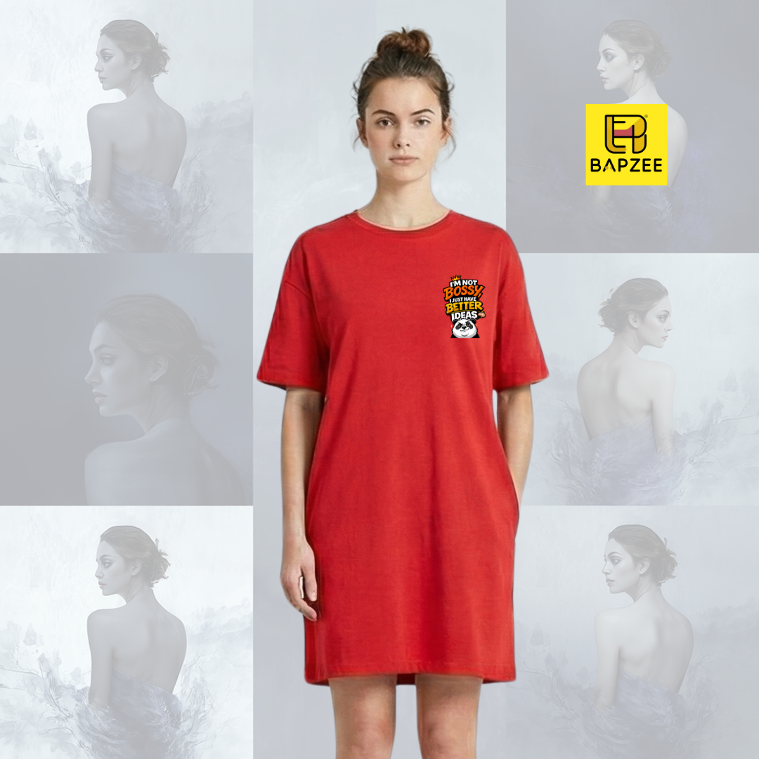 I am not Bossy-Ladies premium T-Shirt Dress