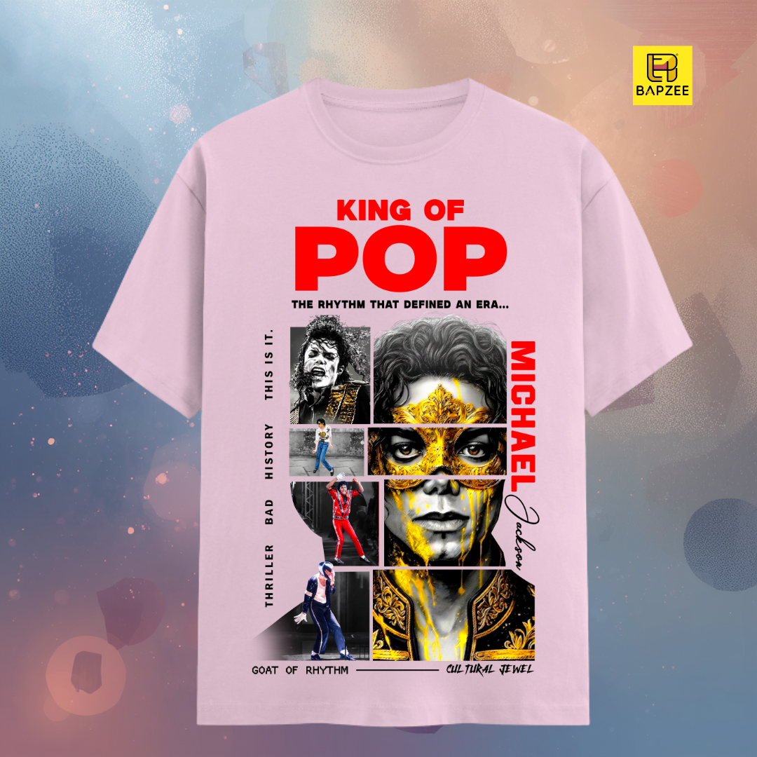 Michael Jackson-The Goat-Front Print-Light Shades-Unisex Classic Crew T-Shirt