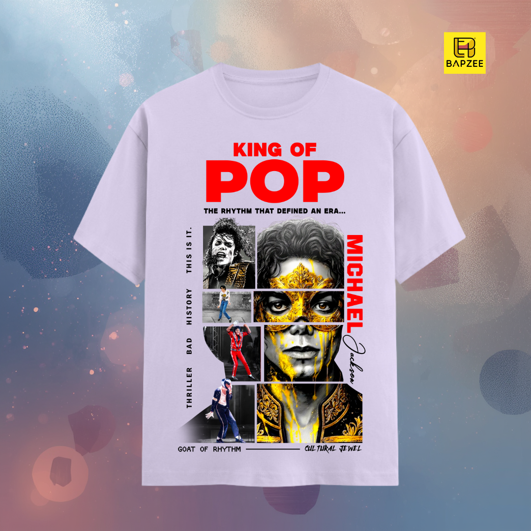 Michael Jackson-The Goat-Front Print-Light Shades-Unisex Classic Crew T-Shirt