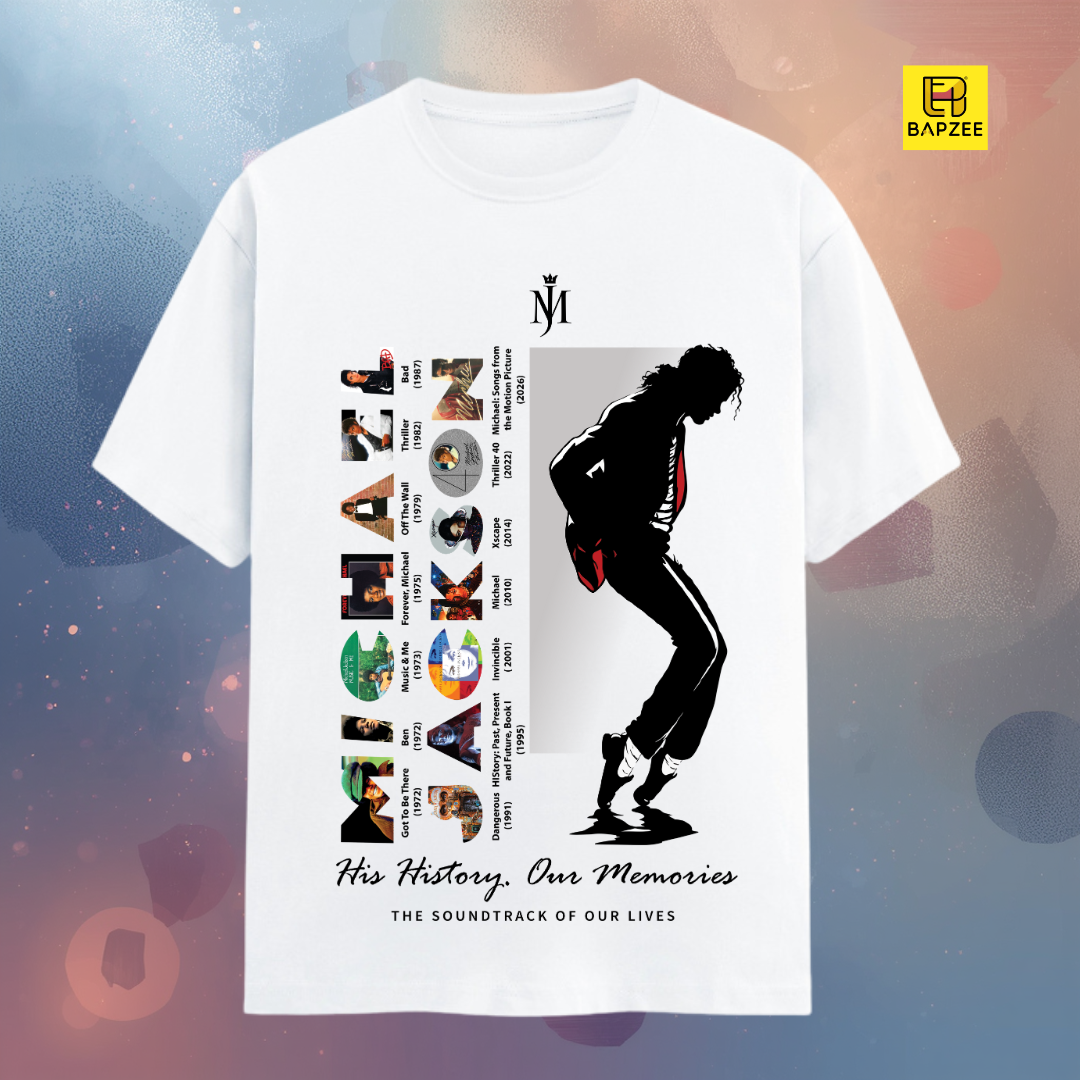 Michael Jackson-Celebrating His Legacy-Light Shades-Unisex Classic Crew T-Shirt