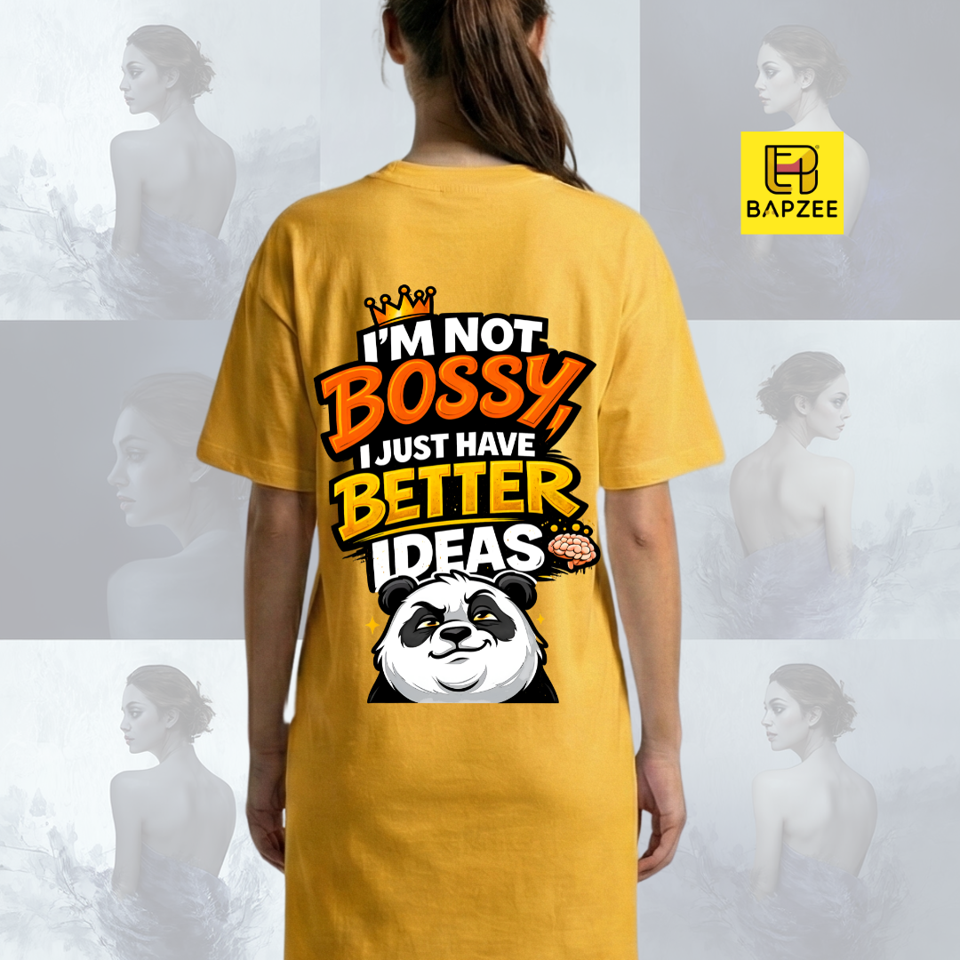 I am not Bossy-Ladies premium T-Shirt Dress