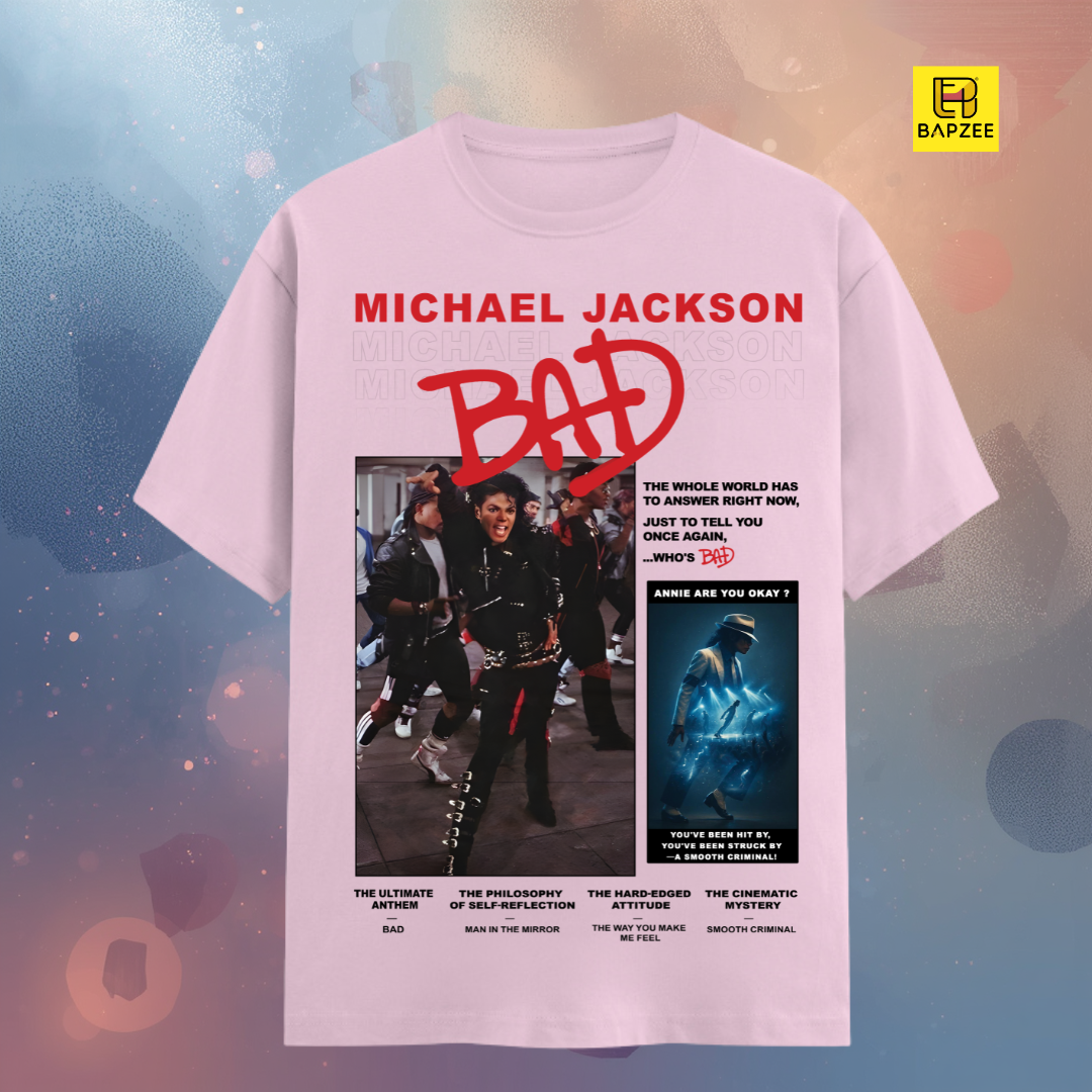 Michael Jackson-Bad Edition-Light Shades-Unisex Classic Crew T-Shirt