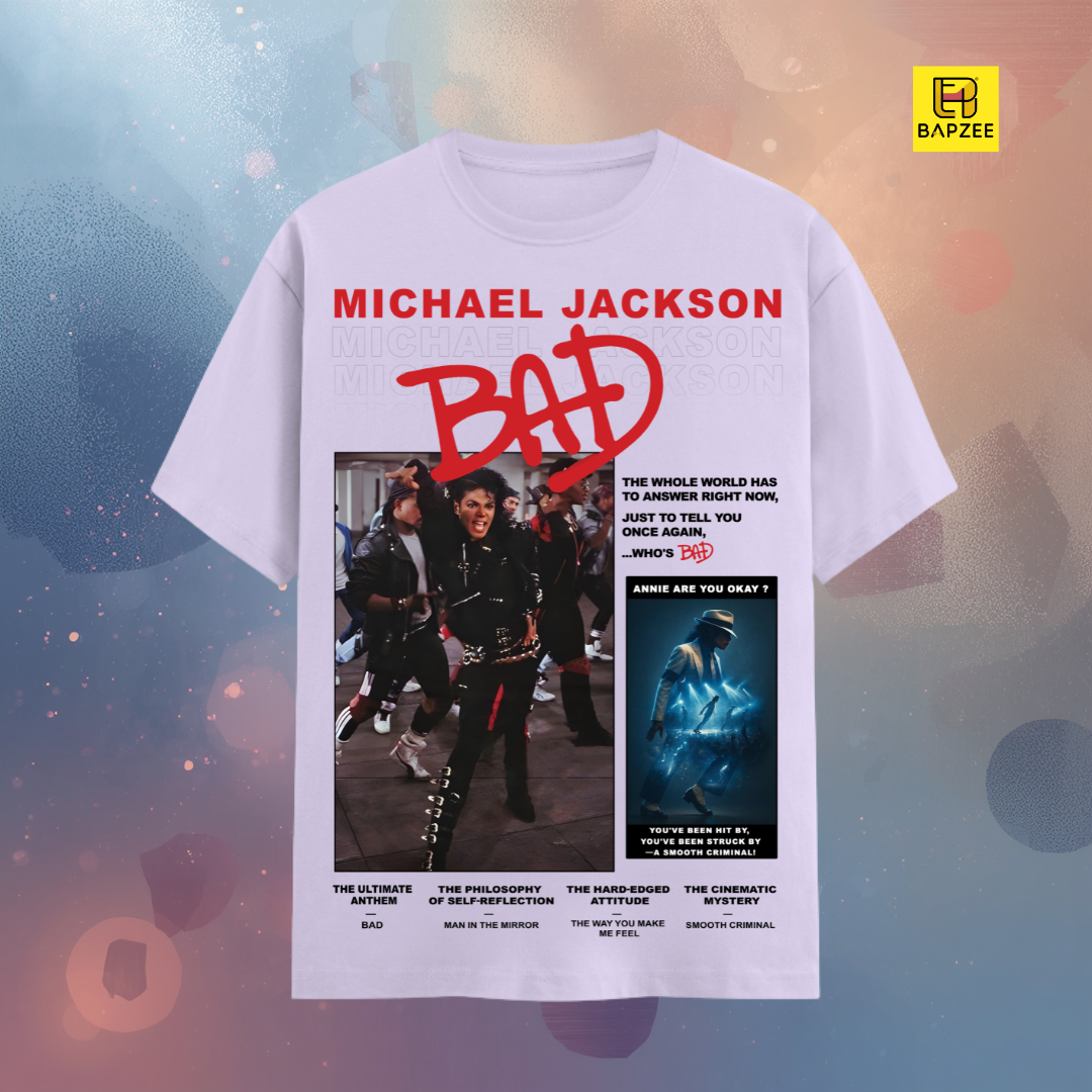 Michael Jackson-Bad Edition-Light Shades-Unisex Classic Crew T-Shirt