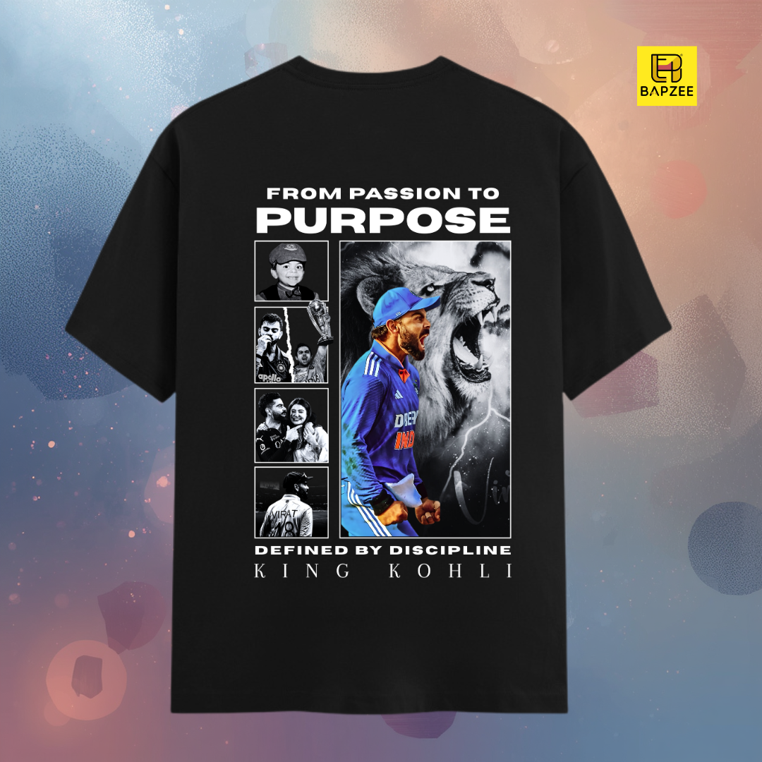 Passion to Purpose - Virat Kohli-Unisex Classic Crew T-Shirt
