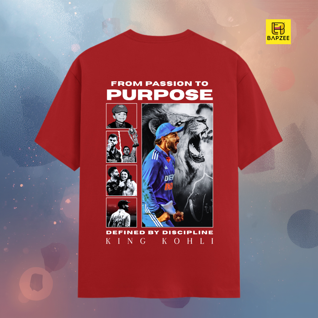 Passion to Purpose - Virat Kohli-Unisex Classic Crew T-Shirt