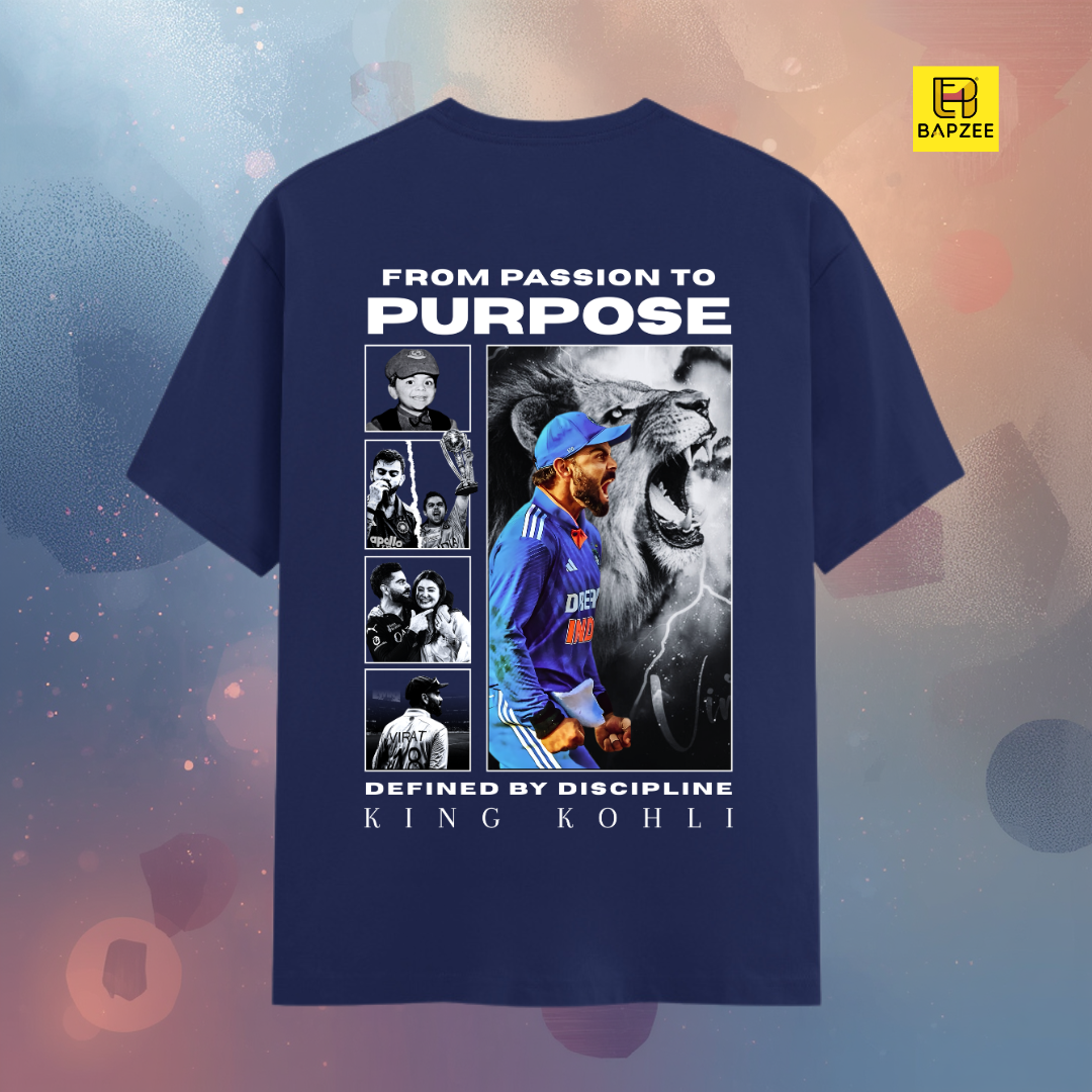 Passion to Purpose - Virat Kohli-Unisex Classic Crew T-Shirt