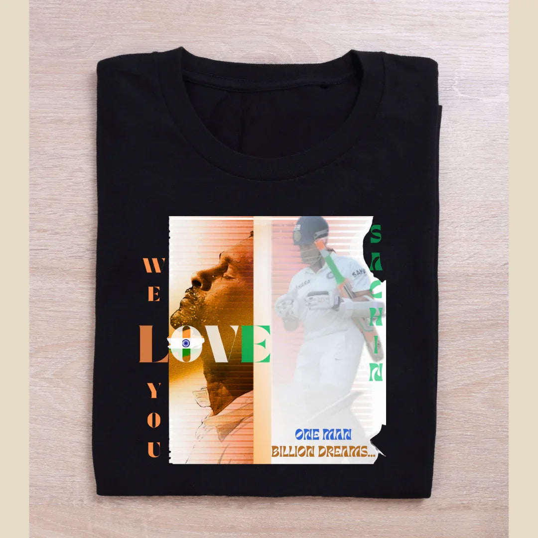 Cricket Lovers Limited Edition T-shirt Design -  SRT #Sachin Tendulkar.