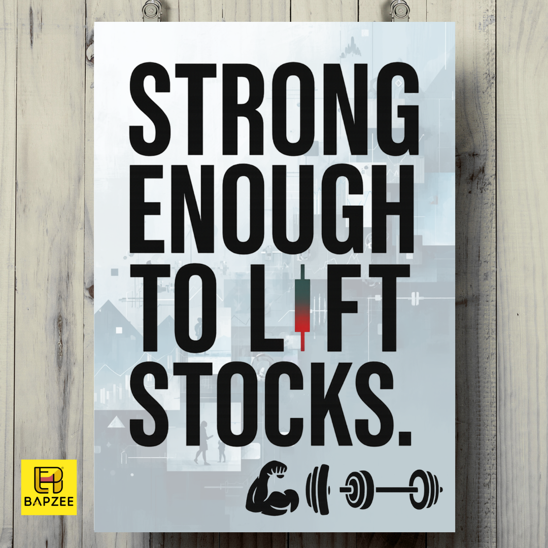 Strong Enough to Lift Stocks-A4 Acrylic Poster