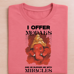 "Modaks & Miracles Bappa Tee" -Unisex Classic Crew T-Shirt