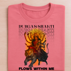 Maa Durga's Devotee- Durga's Shakti Limited Edition Light Shades -T-Shirt